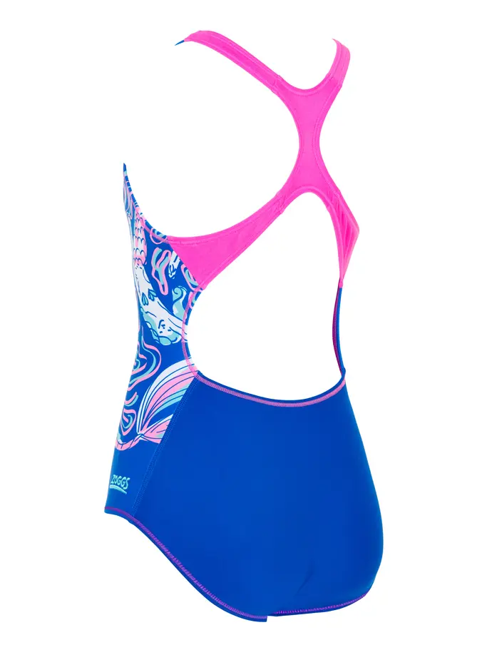 Sale, Ansicht Großes Bild der Vorderseite Product detail - Girls Mermaid Madness Rowleeback One Piece MRMF