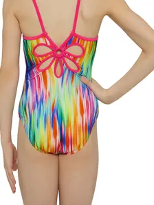 Display front view 5 of Product detail - Girls Moonbeam Yaroomba Floral Swimsuit MOOF