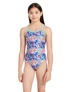 Display front view 2 of Product detail - Girls Prairie Yaroomba Floral One Piece PRAF