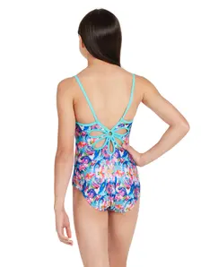 Display front view 3 of Product detail - Girls Prairie Yaroomba Floral One Piece PRAF