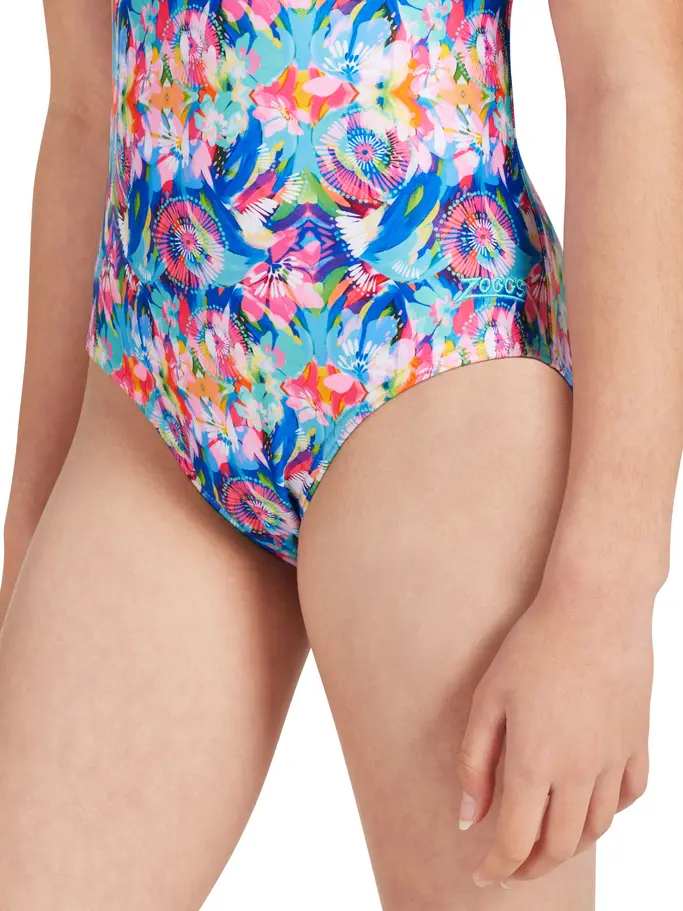 Sale, visualizzare l'immagine full size della vista frontale di Product detail - Girls Prairie Yaroomba Floral One Piece PRAF