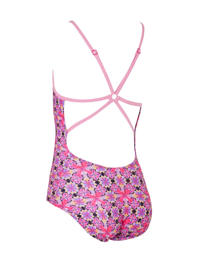 , view full size image of Front view of Product detail - Girls Magic Moroccan Starback Swimsuit MMOF