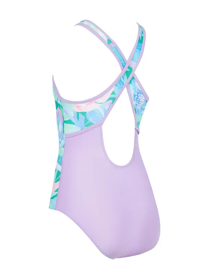 Sale, Ver imagen de tamaño completo de Vista frontal de Product detail - Girls Dreamland Hi Front Crossback Swimsuit DRLF