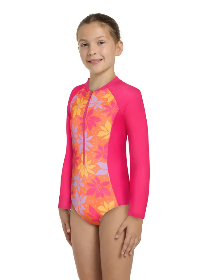 New, view full size image of Front view of Product detail - Junior Girls Waikiki Paddle Suit WAIF