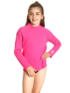Display front view 2 of Product detail - Bells Long Sleeve Sun Top pink