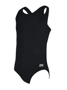 Display front view 3 of Product detail - Girls Cottesloe Sportsback One Piece black