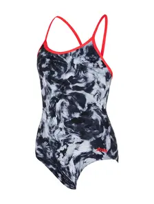 Display front view 1 of Product detail - Girls Marble Sprintback One Piece BKF