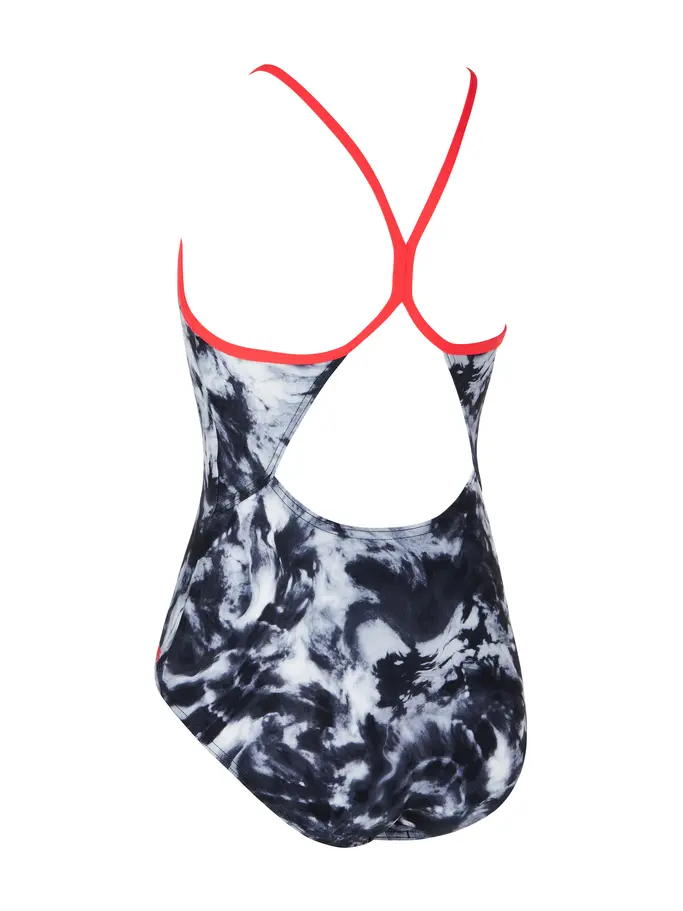 , view full size image of Front view of Product detail - Girls Marble Sprintback One Piece BKF