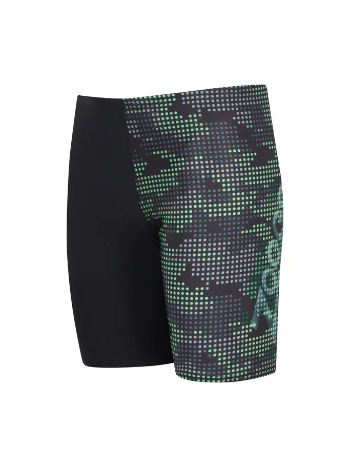 Sale, voir image en taille réelle de la vue frontale de Product detail - Boys Camo Print Mid length Swimming Jammer CAMO