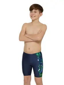 Display front view 1 of Product detail - Boys Mako Mid length Swimming Jammer MAKO