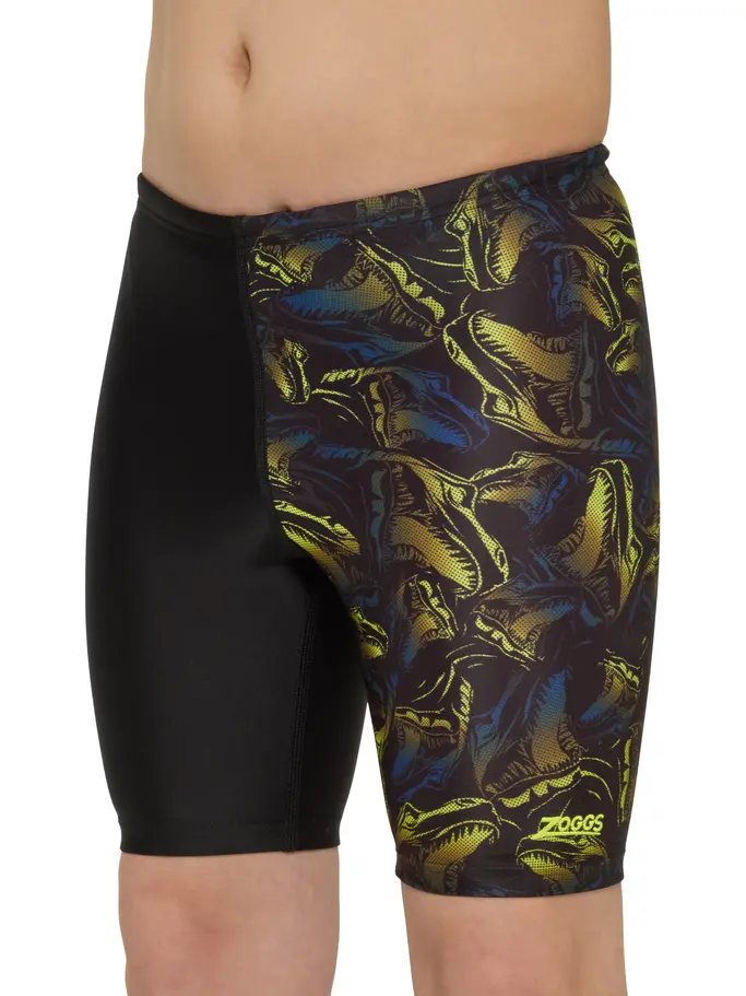 , view full size image of Front view of Product detail - Boys Rex Mid Length Swimming Jammer REX