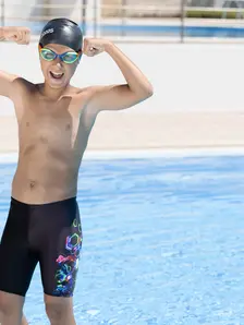 Display front view 4 of Product detail - Boys Snare Mid Swimming Jammer SNAR