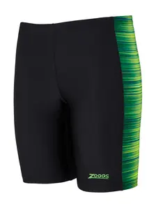 Display front view 1 of Product detail - Boys Pipeline Printed Green Panelled Mid Jammer PIGN