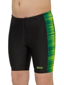 Display front view 4 of Product detail - Boys Pipeline Printed Green Panelled Mid Jammer PIGN