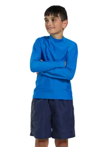 Display front view 1 of Product detail - Bells Long Sleeve Sun Top Boys Ecolast blue