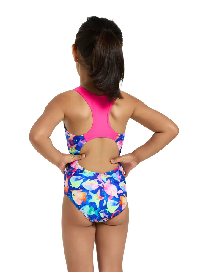 Sale, Ver imagen de tamaño completo de Vista frontal de Product detail - Girls Lily Actionback One Piece BUBB