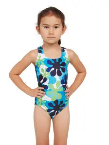 Display front view 1 of Product detail - Girls Wild Child Actionback One Piece Swimsuit WLCH