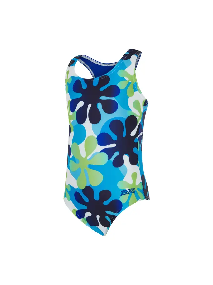 Sale,Clearance, view full size image of Front view of Product detail - Girls Wild Child Actionback One Piece Swimsuit WLCH