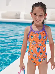 Display front view 4 of Product detail - Girls Tinker Crossback Swimsuit TINK