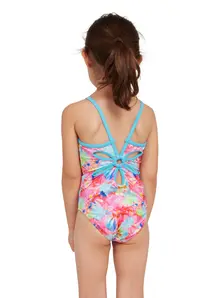 Display front view 2 of Product detail - Girls Gala Yaroomba Floral One Piece Swimsuit GALA