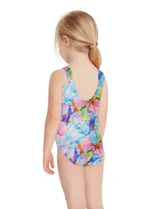 Display front view 2 of Product detail - Girls Crazy Clams Scoopback One Piece CZCL