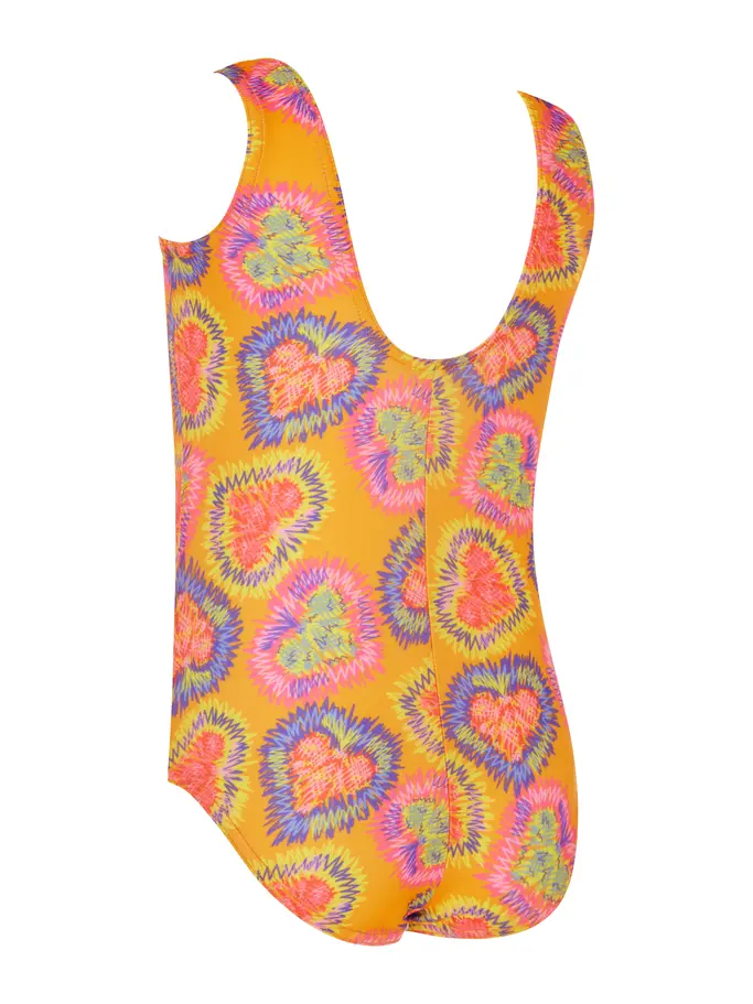 , view full size image of Front view of Product detail - Girls Heartthrob Scoopback One Piece HTTR