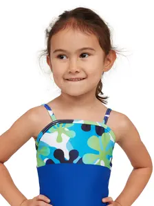 Display front view 3 of Product detail - Girls Wild Child Panel Classicback Swimsuit WLCH