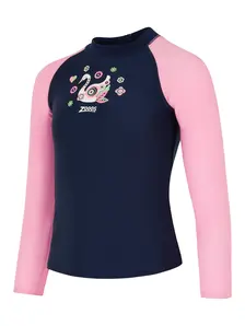Display front view 1 of Product detail - Girls Daydream Long Sleeve Sun Top DDRM