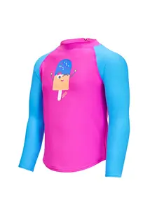 Display front view 1 of Product detail - Girls Ice Friends Zip Sun Top ICFR