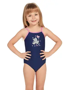 Display front view 1 of Product detail - Girls Kitty Classicback One Piece KTT