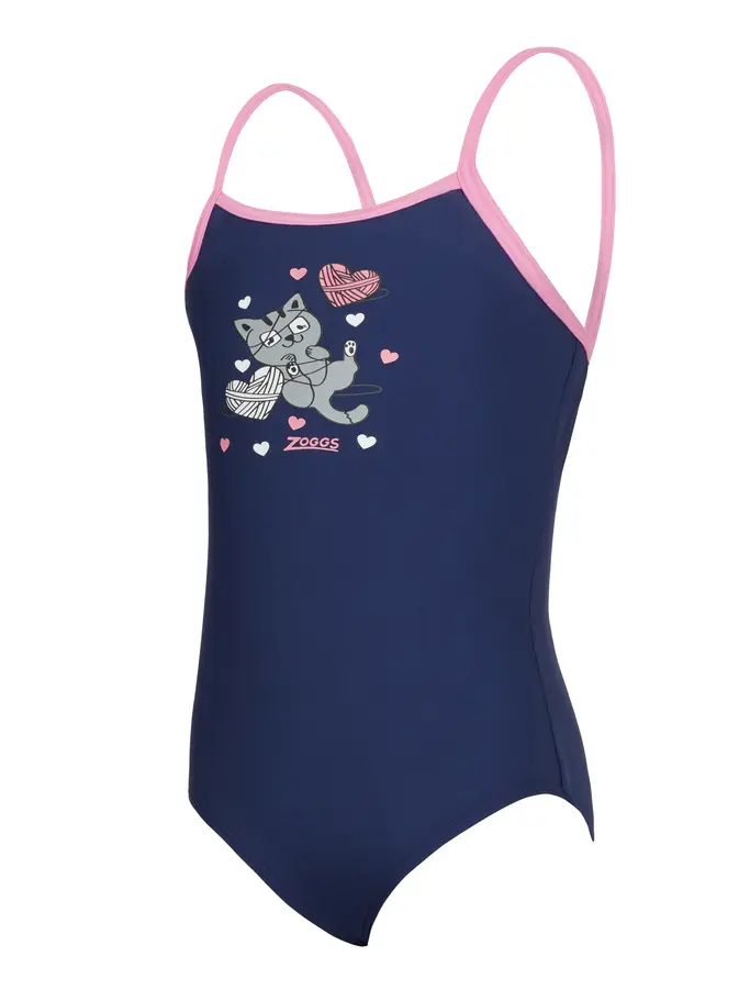 Sale, Ver imagen de tamaño completo de Vista frontal de Product detail - Girls Kitty Classicback One Piece KTT