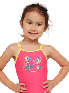 Display front view 3 of Product detail - Girls Lolly Fish Classicback Swimsuit LLFS