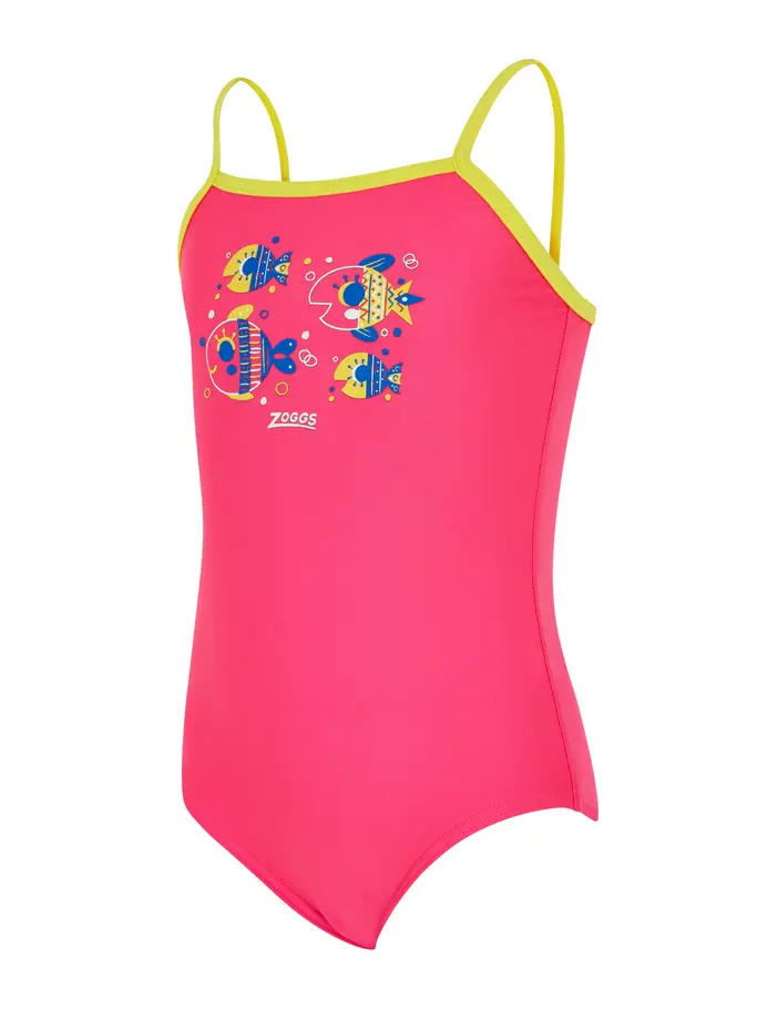 New, view full size image of Front view of Product detail - Girls Lolly Fish Classicback Swimsuit LLFS
