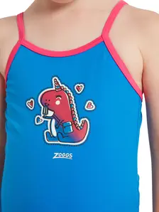 Display front view 3 of Product detail - Girls Little Dino Classicback Swimsuit LTDN