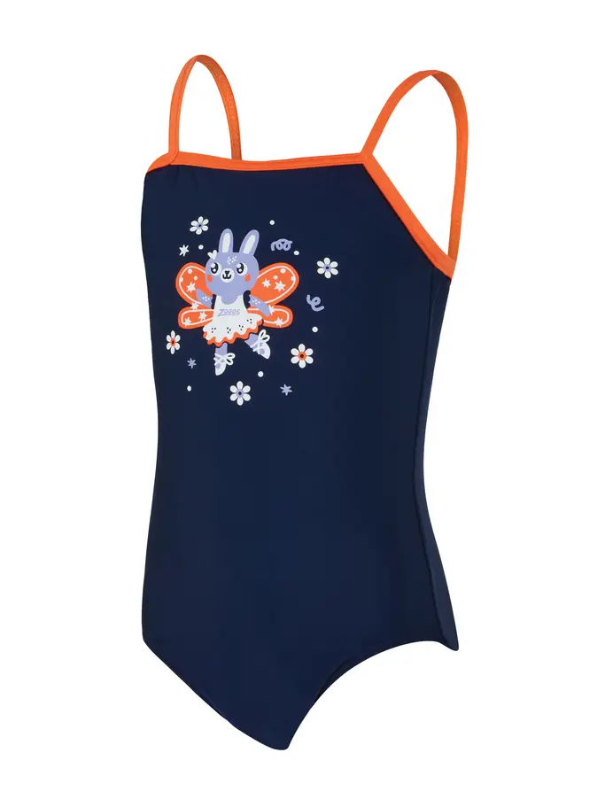 , view full size image of Front view of Product detail - Girls Tinker Classicback Swimsuit TINK