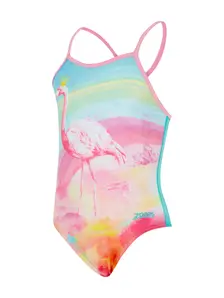 Display front view 7 of Product detail - Girls Queeningo Crossback One Piece Swimsuit QNNG