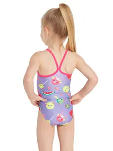 Display front view 2 of Product detail - Girls Teddy Fruits Tex Back Swimsuit TEDF