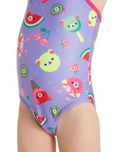 Display front view 3 of Product detail - Girls Teddy Fruits Tex Back Swimsuit TEDF