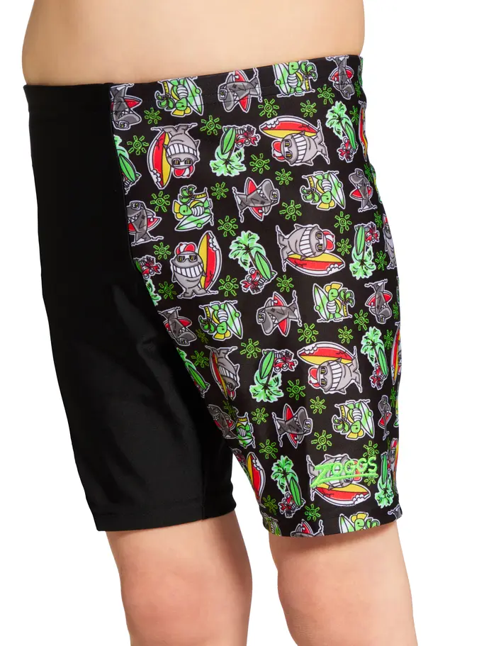 , view full size image of Front view of Product detail - Boys Finzilla Midi Jammer FINZ