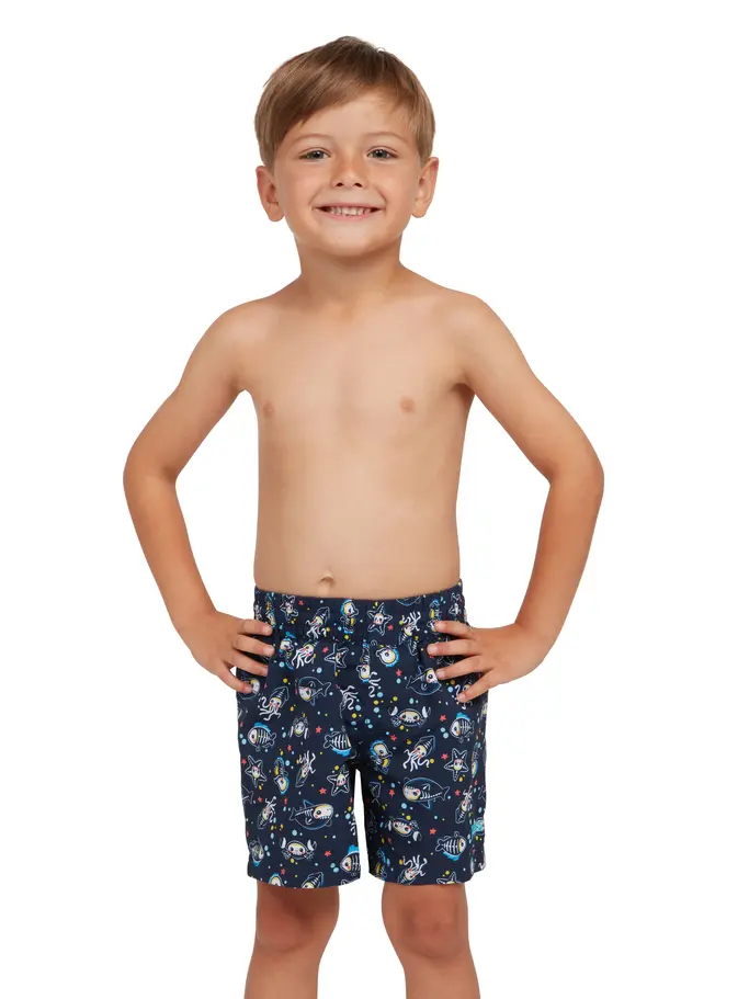 Sale, view full size image of Front view of Product detail - Boys Sea Ahoy Watershorts SEAH