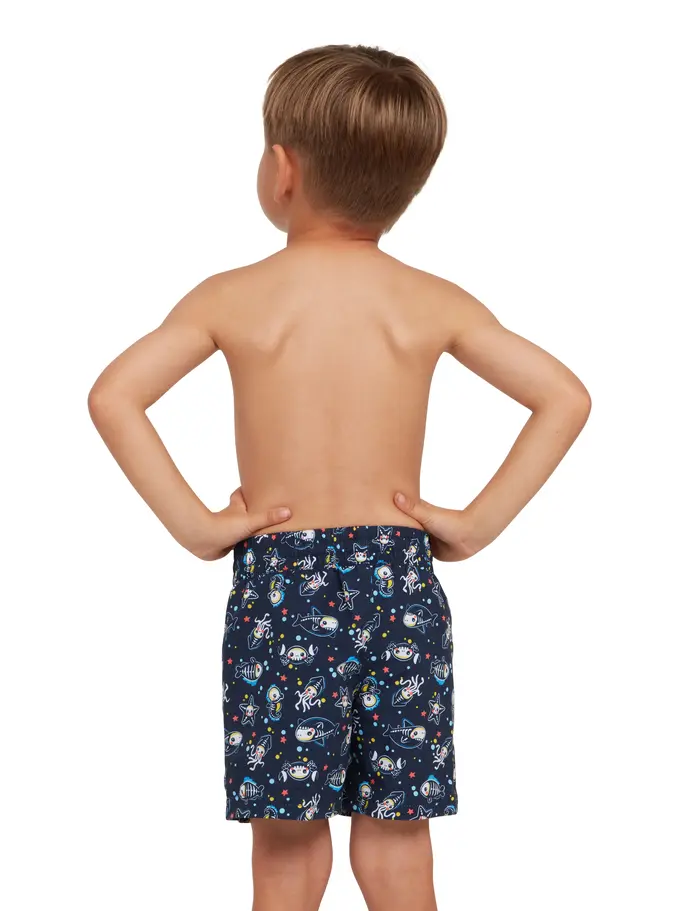 Sale, view full size image of Front view of Product detail - Boys Sea Ahoy Watershorts SEAH