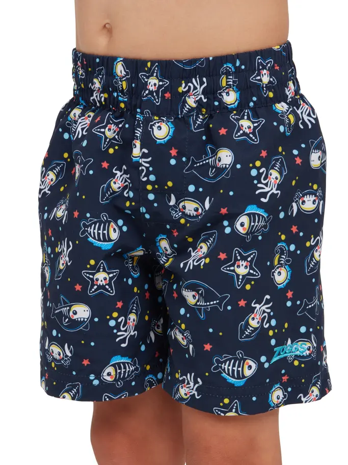 Sale, view full size image of Front view of Product detail - Boys Sea Ahoy Watershorts SEAH