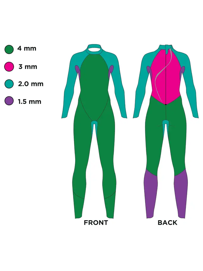 , view full size image of Front view of Product detail - Mens Predator Tour FS Triathlon Wetsuit black/blue