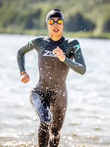 Display front view 4 of Product detail - Womens Predator Tour FS Triathlon Wetsuit black/blue