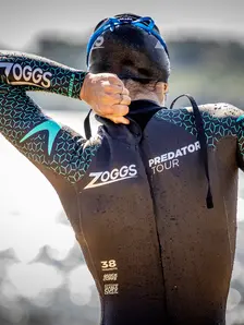 Display front view 5 of Product detail - Womens Predator Tour FS Triathlon Wetsuit black/blue
