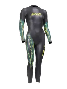 Display front view 1 of Product detail - Womens Hypex Ultra FS Triathlon Wetsuit black/yellow