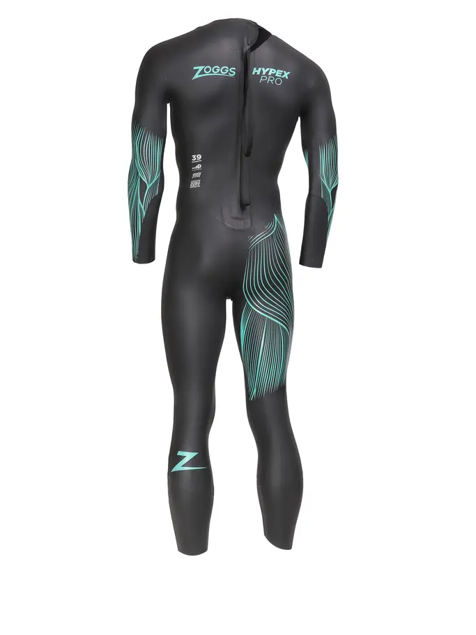 , view full size image of Front view of Product detail - Mens Hypex Pro FS Triathlon Wetsuit black/blue