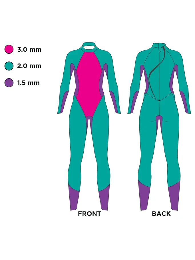 , view full size image of Front view of Product detail - Mens Hypex Pro FS Triathlon Wetsuit black/blue