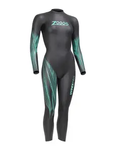 Display front view 1 of Product detail - Womens Hypex Pro FS Triathlon Wetsuit black/blue