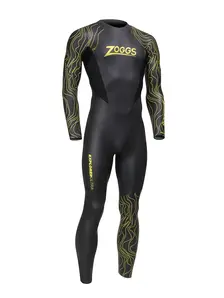 Display front view 1 of Product detail - Mens Explorer Ultra FS Open Water Wetsuit black/yellow